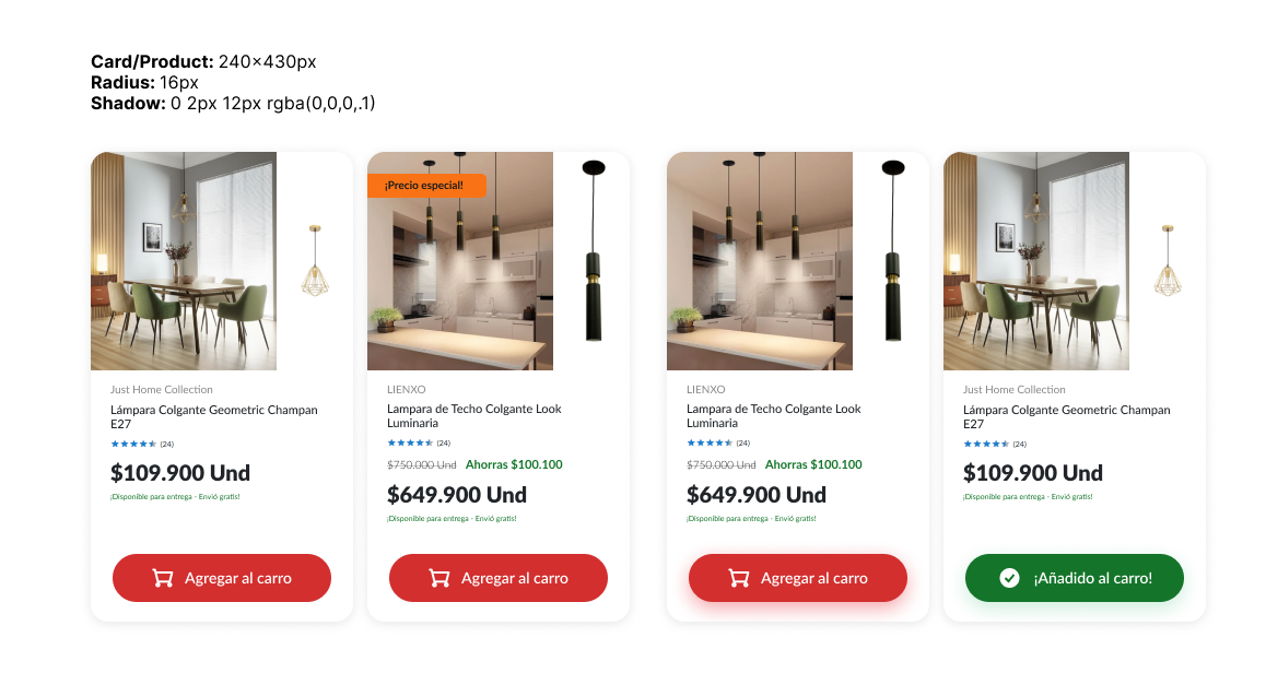 Card de servicio de instalación